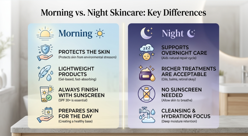 Morning vs. Night Key Differences